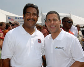 Lieutenant Governor Amthony Brown and Stewart Cumbo